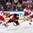 PRAGUE, CZECH REPUBLIC - MAY 4: Canada's Sidney Crosby #87 battles for the puck while on one knee against the Czech Republic's Ondrej Nemec #23 and Jakub Voracek #93 while Jan Hejda #8 and Vladimir Sobotka #17 look on during preliminary round action at the 2015 IIHF Ice Hockey World Championship. (Photo by Andre Ringuette/HHOF-IIHF Images)

